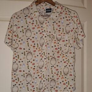 My Neighbor Totoro button-down shirt